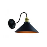 Wall fixture MANI 1,4052, AC220-240V,50/60Hz,1*E27, IP20, Diameter 22 CM,single,black/gold