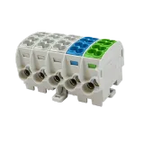SCB 25-5X Branch distribution block Al/Cu 80150 SIMBLOCK grey/blue/green