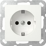 socket SCHUKO SRK System 55 pure white, satin matt