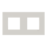 Frame 2-gang / 2+2-modules - ABB logo - S - Dune