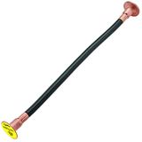 Copper cable earthing bridge H07V-K, conn. pl. M16 both ends, D 50mm L