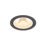 NUMINOS© M recessed ceiling light 3000K 20ø IP20 round bl/wh
