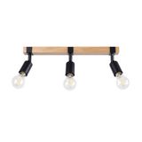 CEILING LAMP ZUCA 3 BLACK E27 3X15W IP20