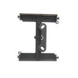 Blind element with metal support, satin, metallized