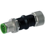 Adaptor M12 male / M12 female A-cod. shielded 4-pol. / 5-pol.
