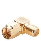 Elbow adapter SMA/SMA male/female.