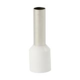 Single insulated sleeve terminal HI 6.0/12-bi white, Al/Cu