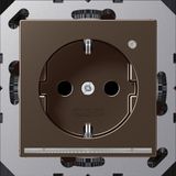 Schuko socket with LED pilot light A1520-OMOLNW