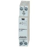 DIN Rail contactor 20A, 2 NO, 24VAC, 1MW, AMPARO