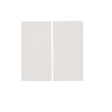 Double button for switches and push buttons, white matt