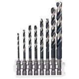 Impact Control HSS Drill bit pack, 8-pieces 8 pcs.