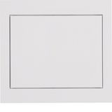 Mains adapter frame, K.1, p. white glossy