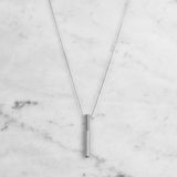 NECKLACE / VERTICAL / CROSS / STEEL