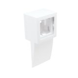 Q45 LATERAL ADAPTER F/75X20 TRUNKING WHITE