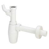 Bottle trap without outlet 11/4"x32 with washing machine connection, white