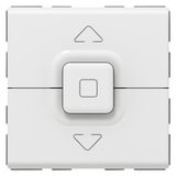 Mosaic roller blind push button 500W 2-module white