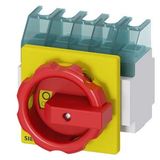 SENTRON, Switch disconnector 3LD, emergency switching-off switch, 3- pole, Iu: 25 A