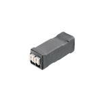 Printed circuit board terminals, 3.50 mm, Number of poles: 2, 180°, tinned, black, PUSH IN with actuator, Clamping range, max. : 1.5 mm², Box