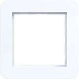 Cover frame single, C.1, light white glossy