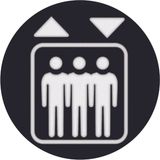 Foil imprint symbol Lift for round LED signal light, Accessories