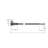 Actuator and Sensor Cable, PUR Connection Cable   PKW4S-5/TXL