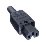 783/SW, IEC C15 Appliance plug/socket, black