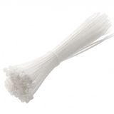 Nylon ties 2,5 x 200 mm, 100 pcs., white