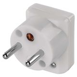 Angle Plu  for extension cord, white
