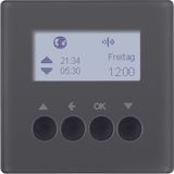 KNX radio blind time switch quicklink, display, Q.1/Q.3, ant. velvety,