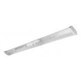 Luminaire Zefir 236, for T8 LED single-sided power supply, G13, 2x120cm, AC220-240V, IP40, ABS/PC (transparent diffuser)