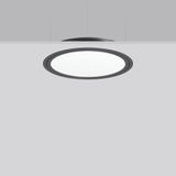 TRIONA round, 48 W, 4650 lm, 830, anthracite, DALI Recessed ceiling lu