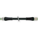 M12 Power male 0° / female 0° K-cod. PUR 5x1.5 bk UL/CSA+drag ch. 8m