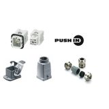 Industrial connectors (set), Series: HA, PUSH IN, Installation size: 1