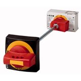 Main switch assembly kit, handle red, +additional handle red, shaft 600mm