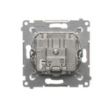 Two gang switch for IP44 version, (module), 10AX, quick connection, Bronze matt, metalic