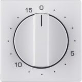 Centre plate for mechanical timer, Q.1/Q.3, p. white velvety