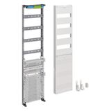 Distribution panel, univers Z, height 1050mm, 4-row, 1-field, with 450mm APZ below