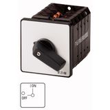 T5-4-15682/E On-Off switch, 6 pole + 1 N/O + 1 N/C, 100 A, 90 °, flush mounting