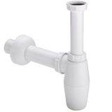Bottle trap without outlet 11/2"x40, white