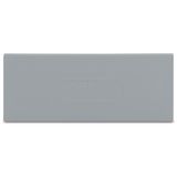 Separator plate 2 mm thick oversized gray