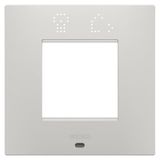 EGO SMART INTERNATIONAL PLATE - IN PAINTED TECHNOPOLYMER - 2 MODULES - CLAY - CHORUSMART