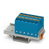 PTFIX 12X4-NS35 BU - Distribution block