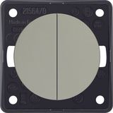 Ser p-b, 2 NO con com inp term, Integro - Design Flow/Pure, stain stee