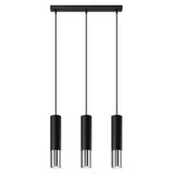 HANGING LAMP LOOPEZ 3L BLACK/CHROME GU10 3X40W IP20