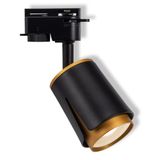 TRACK 1-PH SPOT COLLAR GU10 BK OSRAM