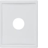 Centre plate plug-in opening for nurse call systems, arsys, p. white g