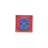 Single button for switches and push buttons, light gray matt