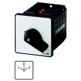 T5-4-8213/E Changeoverswitches, T5, 100 A, flush mounting, 4 contact unit(s), Contacts: 8, 60 °, maintained, With 0 (Off) position, 1-0-2, Design number 8213
