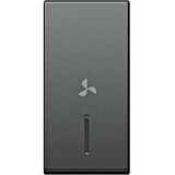 Cover with lens and fan icon 1M, anthracite