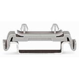 Mounting foot can be assembled on terminal blocks with fixing flange g